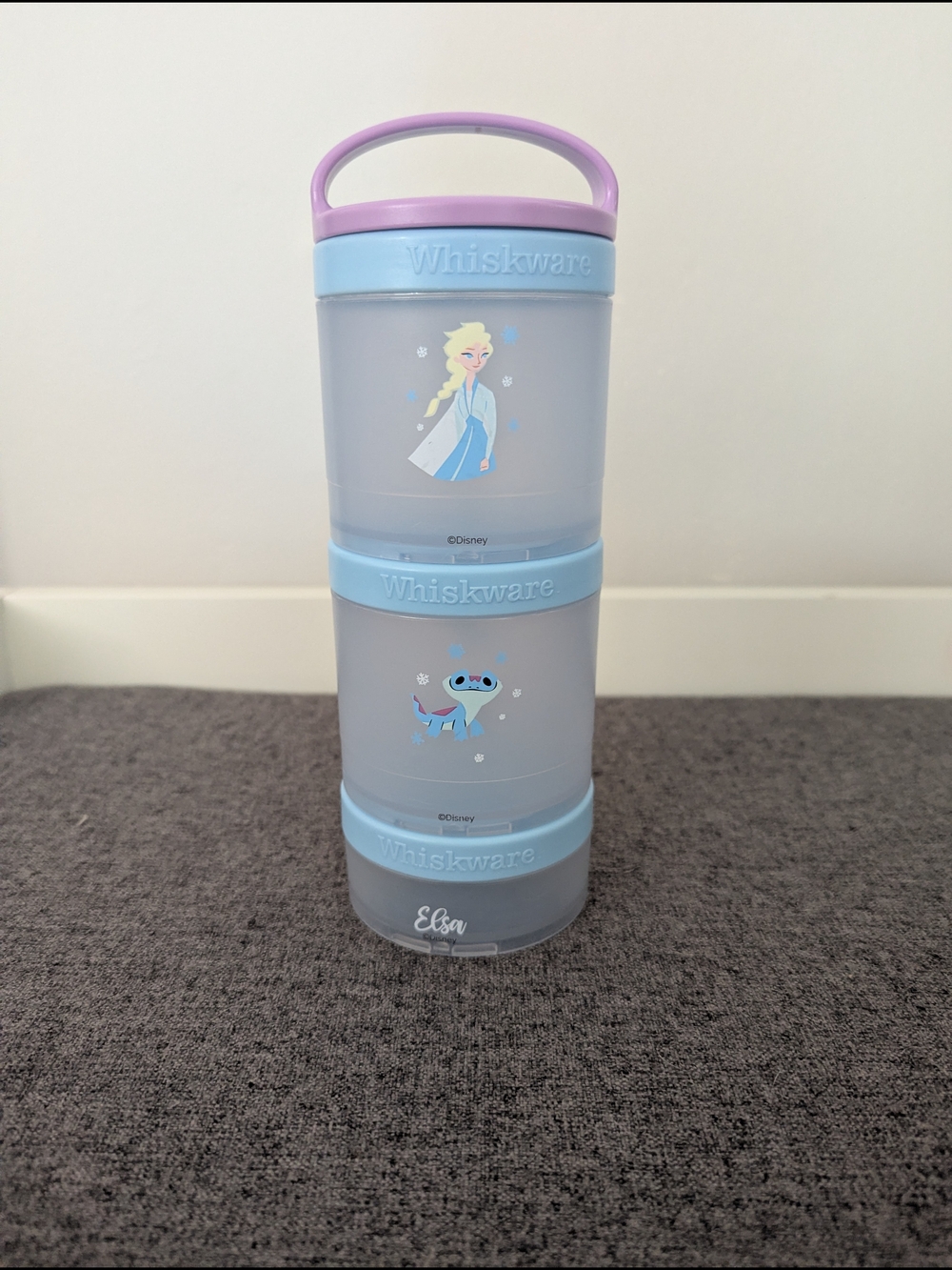 Disney Elsa Whiskware Stackable Snack Tower - Light Blue & Purple